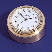 Button Clock w/Waterfall Bezel, $60